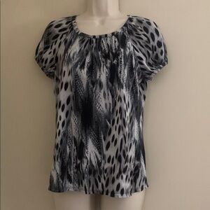 Alfani Petite Zebra Print Top 215